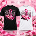 5-2 Impressions Breast Cancer Survivor T-shirt mockup in black and white