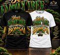 5-2 Impressions Your Family Tree Should Have Been a Bonsai T-shirt mockup in black and white
