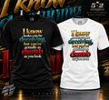 5-2 Impressions I Know Looks Can Be Deceiving T-shirt in black and white