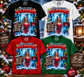 Four color Mariah Carey defrosting Christmas shirt mockup