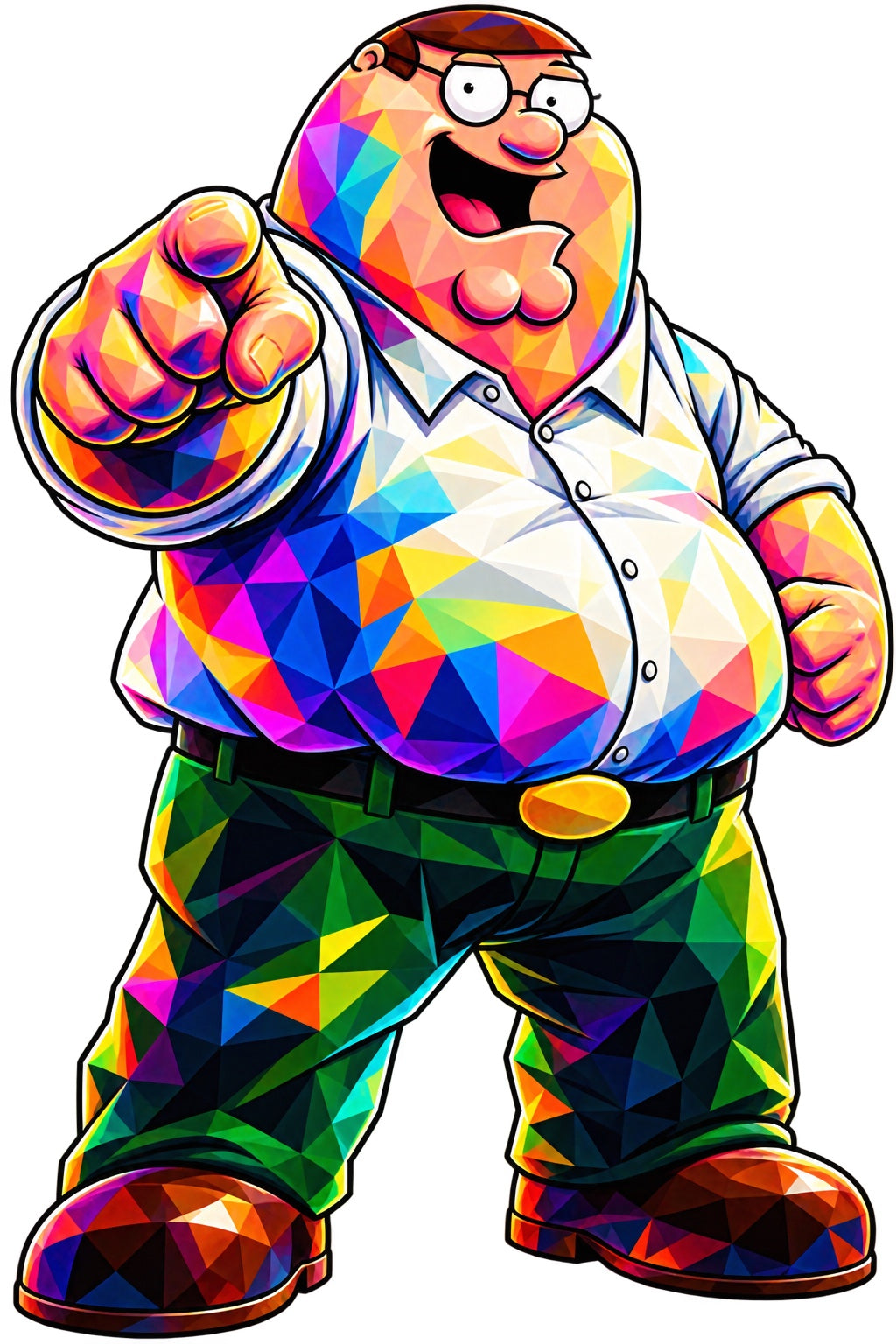Color Pop Cartoon Dad Vibe artwork