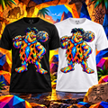 Color Pop Caveman Vibe T-shirt black and white mockup