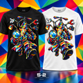 Color Pop Detective Vibe T-shirt black and white mockup