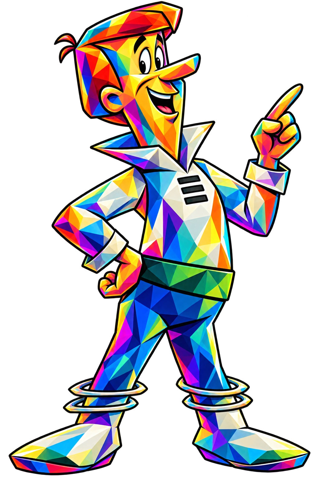 Color Pop Retro Futurist Vibe artwork