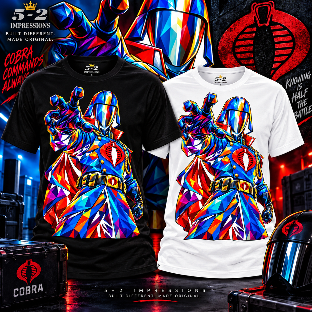 Crystal Cobra Commander T-shirt alternate close-up product view