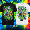 Portal Panic Duo Vibe T-shirt black and white mockup