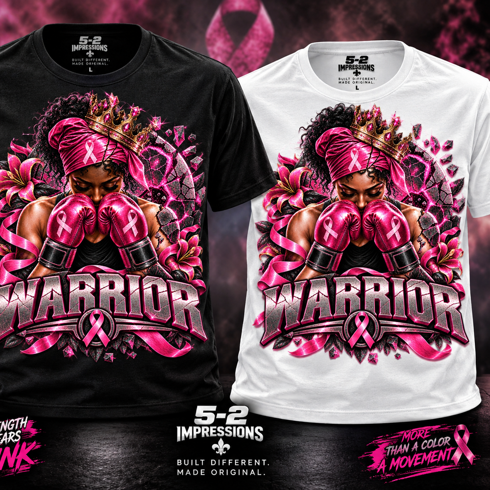 WARRIOR – Breast Cancer Awareness T-shirt alternate close-up product view